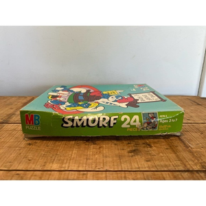 Vintage Milton Bradley Smurf Puzzle‎